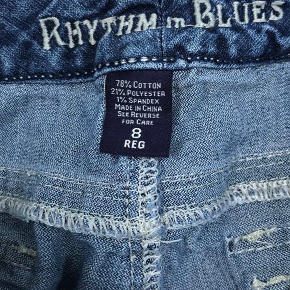rythm and blues jeans shorts size 8 blue - Picture 2 of 3